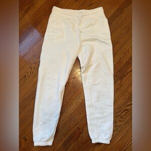 TNA Cozy Fleece Pants in Sage Green